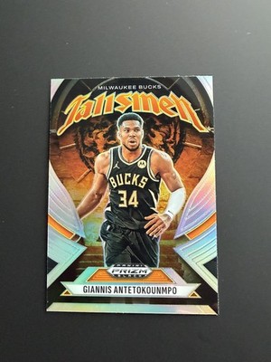 Giannis Antetokounmpo 2024 Panini Prizm Black #6 Silver Talismen