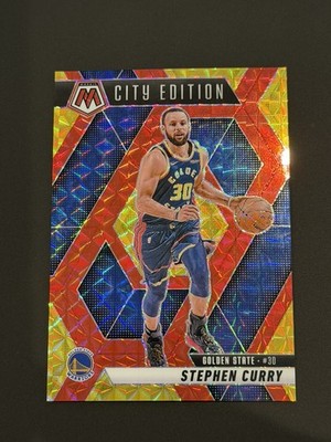 2024-25 Mosaic Choice Basketball Stephen Curry #272 Fusion Red & Yellow /75