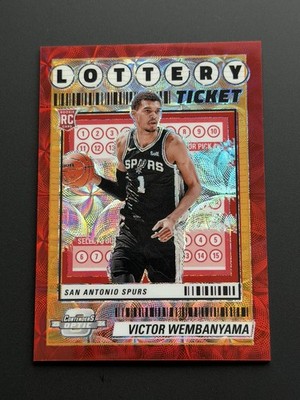 2023-24 Contenders Optic Victor Wembanyama Red Scope Lottery Ticket RC