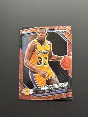 2024-25 Panini Prizm Black Basketball Prizm #268 Magic Johnson /225 LA Lakers