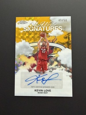 Kevin Love 2025-26 Topps Chrome /50 Auto Gold Sky-Write Signatures #SWS-KL