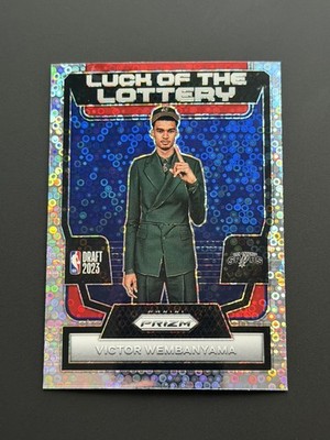 2023-24 Panini Prizm Victor Wembanyama Fast Break Disco Luck of The Lottery RC