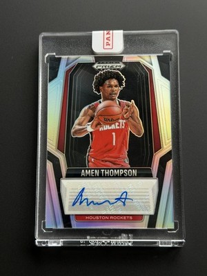 2024-25 Panini Prizm Black Amen Thompson Silver Auto Rockets Sealed