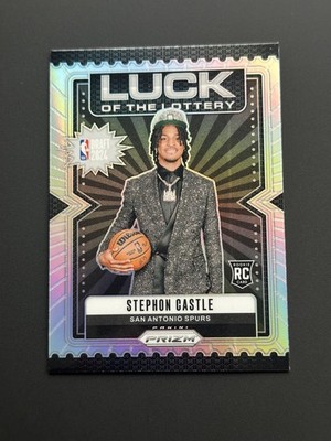 2024-25 Panini Prizm - Luck of the Lottery Stephon Castle #12 Silver Prizm (RC)