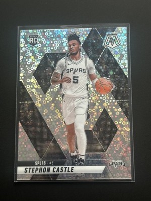 2024-25 Panini Mosaic - Stephon Castle #290 Fast Break Silver Mosaic Disco RC