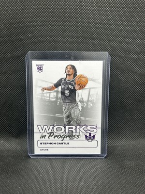 2024-25 Court Kings Stephon Castle #23 Violet Works In Progress RC /99