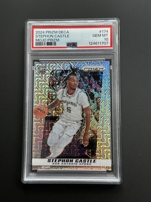 2024 PANINI PRIZM DECA MOJO PRIZM #174 STEPHON CASTLE ROOKIE RC /25 PSA pop 1