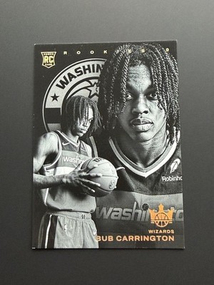 Bub Carrington 2024-25 Panini Court Kings SSP Silver Rookies 0 RC Wizards #254