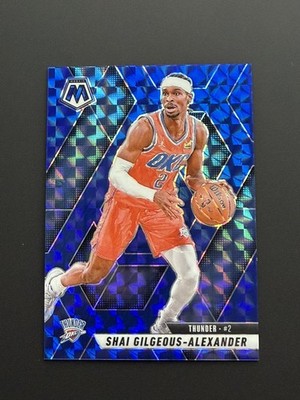 Shai Gilgeous-Alexander 2024-25 Panini Mosaic Blue Mosaic Prizm /199 38