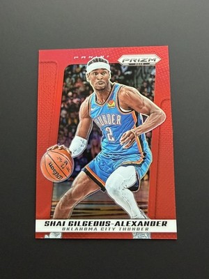 2024-25 Panini Prizm Deca Red Prizm Shai Gilgeous-Alexander /199 Thunder #13