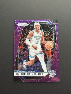 2024-25 Panini Prizm Shai Gilgeous-Alexander #113 Purple Fast Break Prizm /75