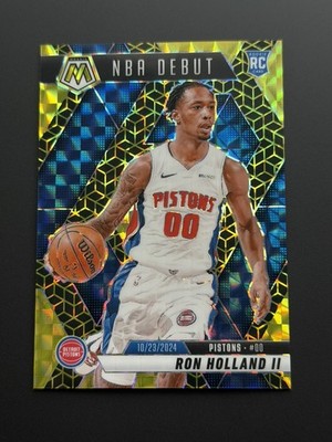 2024-25 Panini Mosaic - Rookies Ron Holland II #219 Spectris Gold /10