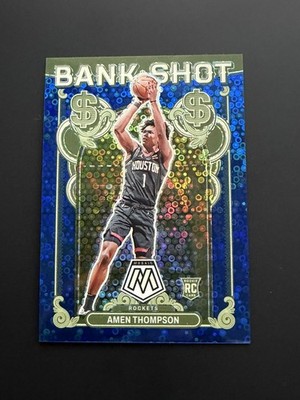 2023-24 Panini Mosaic Bank Shot disco /85 Amen Thompson #6 Mosaic Prizm (RC)