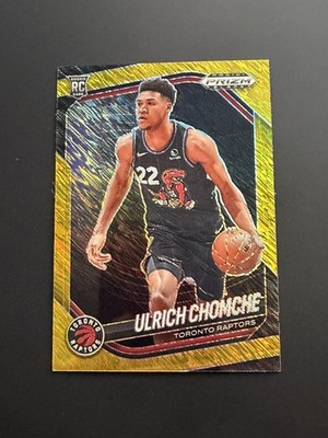 2024-25 Prizm Black Ulrich Chomche RC Gold Shimmer FOTL Prizms #/10 Raptors