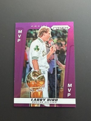 2024-25 Panini Prizm Deca Larry Bird MVP Purple Prizm /99 Boston Celtics #296