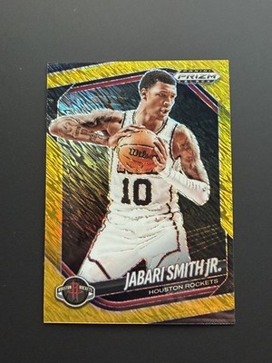 2024-25 Panini Prizm Black Gold Shimmer FOTL #166 Jabari Smith Jr Rockets /10