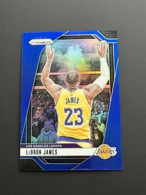 LEBRON JAMES 2024-25 PANINI PRIZM #130 BLUE /199 LAKERS CHALK TOSS