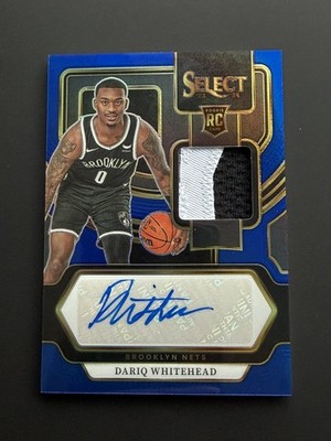 2023-24 Select Dariq Whitehead Rookie Jersey Patch Auto Prizm RC /49