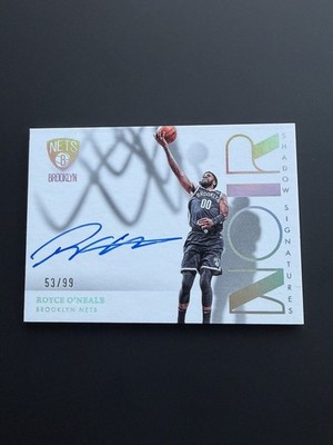 2022-23 Panini Noir Royce O'Neale Shadow Auto /99 SHS-RON Brooklyn Nets