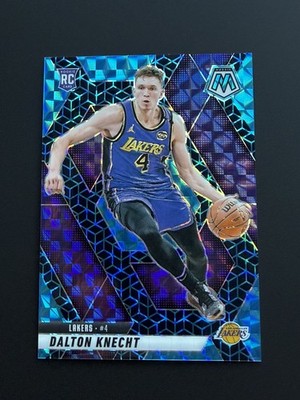Dalton Knecht 2024-25 Panini Mosaic Rookie Blue Spectris 4/25 jersey match