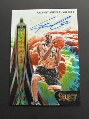 2024-25 Panini Select Prizm Gilbert Arenas In Flight Autographs /25