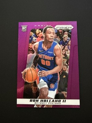 2024-25 Panini Prizm Deca Ron Holland II Rookie Purple Prizm /99 Detroit Pistons