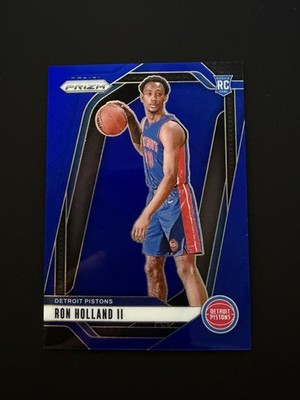2024-25 Panini Prizm Ron Holland Blue True Rookie /199 No. 269 Pistons