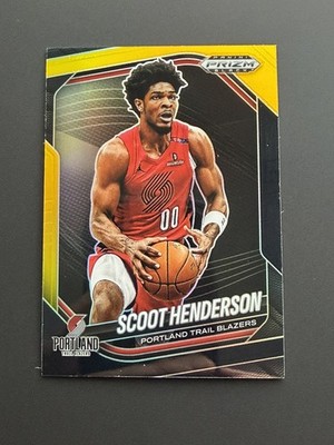 Scoot Henderson 2024-25 Panini Prizm Black /5 Gold FOTL Trail Blazers #13