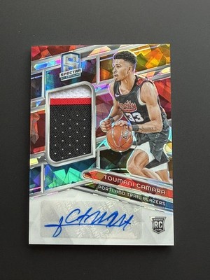 2023-24 Panini Spectra Toumani Camara Rookie Patch (3 Color) Auto /35 Pack Fresh