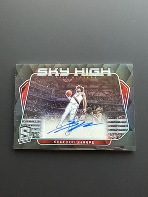 2023 Panini Spectra Sky High Signatures Prizm /75 Shaedon Sharpe #SKY-SHS Auto