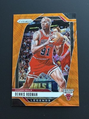 DENNIS RODMAN 2024-25 PANINI PRIZM ORANGE WAVE BULLS #271 /60
