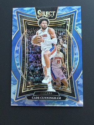 CADE CUNNINGHAM 2024-25 SELECT CONCOURSE BLUE CAMO PRIZM PISTONS /99 Q4339
