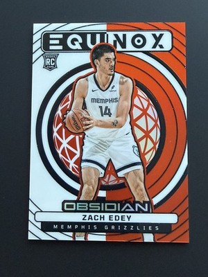 Zach Edey 2024-25 Obsidian Equinox /99 Electric Etch Orange #2 Rookie RC
