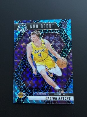 2024-25 Panini Mosaic Dalton Knecht RC NBA Debut Spectris Blue /25 FOTL
