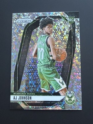 2024-25 Panini Prizm AJ Johnson Disco Rookie Fast Break / 🔥 RC Bucks