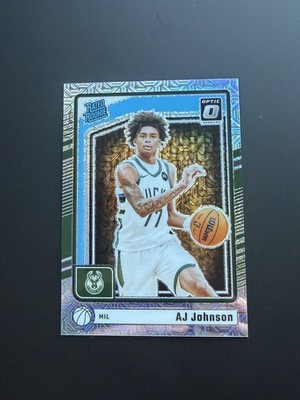 2024-25 Panini Donruss Optic Rated Rookie RC Mojo #277 AJ Johnson Bucks L32