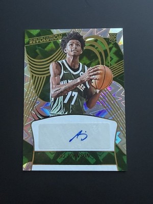 2024-25 Panini Revolution AJ Johnson Rookie Auto RC Infinite /100 Bucks