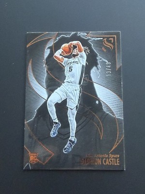 2024-25 Panini SILHOUETTE Stephon Castle #94 BRONZE PRIZM /49 ROY SPURS SSP