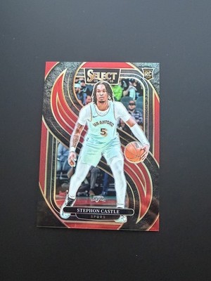 2024-25 Panini Select - Premier Level Stephon Castle #175 Red Prizm /199 (RC)