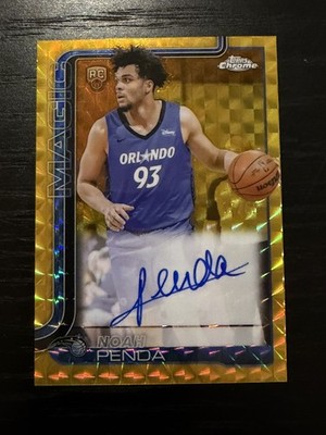 2025-26 Topps Chrome Noah Penda Auto RC Gold geo #/50 Magic Rookie