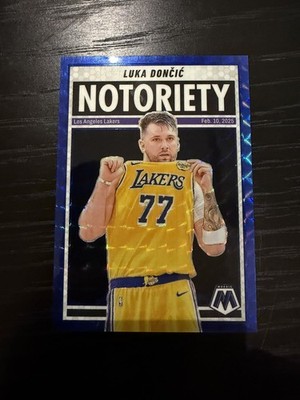 2024-25 Panini Mosajc Notoriety Luka Doncic Blue Mosaic /199 Lakers
