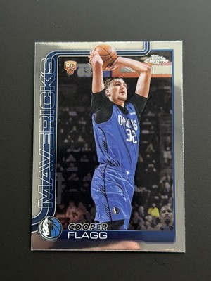 Cooper Flagg 2025-26 Topps Chrome Basketball Base RC #251