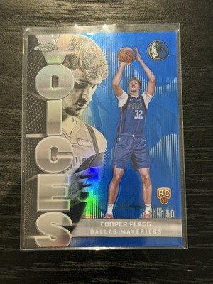 2025-26 Topps Chrome Voices Cooper Flagg Blue Refractor /150 ☆RARE☆ Color Match!