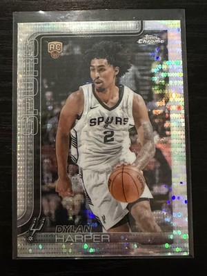 2025-26 Topps Chrome - Dylan Harper #252 Pulsar Refractor (RC)