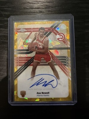 ASA NEWELL 2025-26 TOPPS CHROME NEXT STOP SIGS GOLD ROOKIE AUTO /50 Q4221