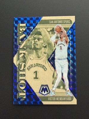 VICTOR WEMBANYAMA 2024-25 MOSAIC BANK SHOT BLUE PRIZM SPURS /199 Q4832