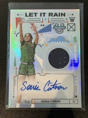 2024-25 Bowman U Best Sonia Citron Let It Rain Patch Autograph Refractor