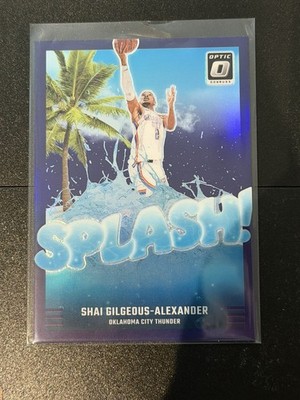 SHAI GILGEOUS-ALEXANDER RARE PANINI OPTIC SPLASH INSERT INVESTMENT CARD THUNDER