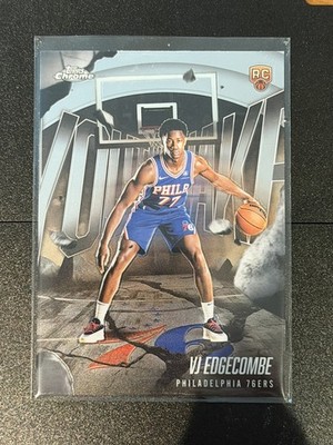 2025-26 Topps Chrome Basketball VJ Edgecombe Youthquake RC Philadelphia 76ers