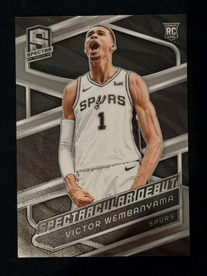 2023-24 Panini Spectra - Spectacular Debut Victor Wembanyama #195 (RC)